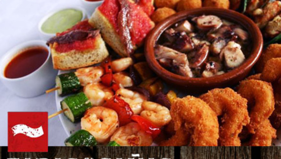 [Image: ¡Paga $10 y consume $20 en todo el menú de Tapas y Cañas!m]