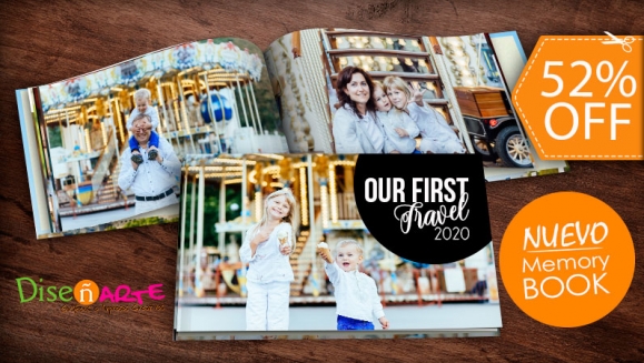 [Image: ¡Paga $12 en Lugar de $25 por Memory-Book con 50 Fotografías de Alta Calidad, con Pasta Dura Personalizada, Laminada Brillante o Mate!m]