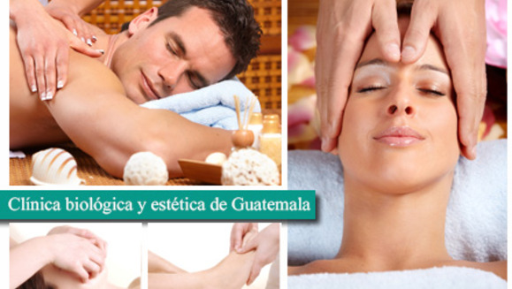 [Image: ¡Paga Q59 en lugar de Q300 por masaje combinado de relajación que incluye: 15 minutos reflexología en pies, 15 de masaje cráneo facial, 30 de masaje relajante, 15 de oxigeno energético y 15 de masaje con aparatología en clínica Biológica y Estética!m]