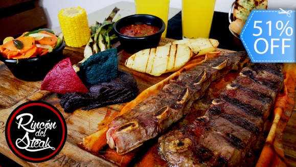 [Image: ¡Paga Q199 en lugar de Q402 por Parrillada para 2 que incluye: 24 onzas de Asado de Tira + 4 Guarniciones a Elección: Elote, Rice&amp;Beans, Papas Asadas, Puré de Papa, Papas Fritas o Cebollitas + 2 Porciones de Pan + 2 Cervezas o Bebidas Naturales!m]