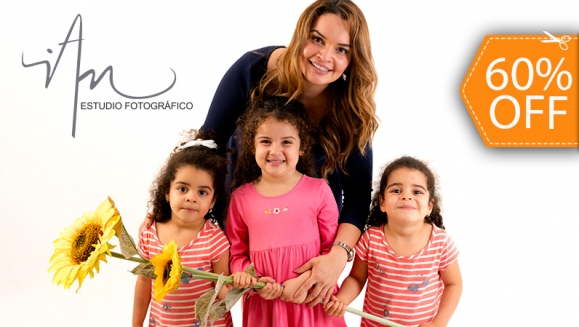 [Image: ¡Paga $20 en Lugar de $50 por Sesión Fotográfica Profesional de 45 Minutos en Estudio hasta para 5 Personas + 25 Fotografías Editadas en Formato Digital!m]