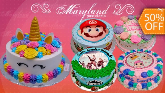 [Image: ¡Paga $15 en Lugar de $30 por Pastel Premium Redondo hasta para 15 Porciones Decorado con Imagen Impresa en Papel de Arroz y Accesorios de Dulce!m]