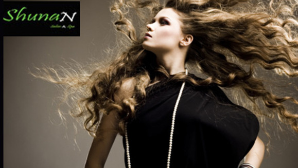 [Image: ¡Sin importar el largo o el volumen! ¡Paga $19 en lugar de $62 por mechas californianas completas (decoloración de mechas + base completa + tinte en mechas) o tinte completo + tratamiento de queratina + corte con estilo en Shunan Salón &amp; Spa!m]