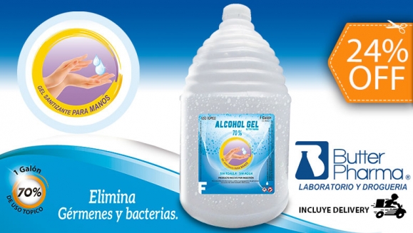 [Image: ¡A Domicilio! ¡Paga $16 en Lugar de $21 por 1 Galón de Alcohol Gel a Domicilio!m]