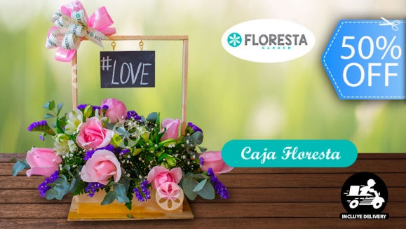 [Image: ¡Paga Q187 en lugar de Q375 por Hermoso Arreglo de Flores Caja Floresta de Rosas y Astromelias! ¡Incluye Entrega a Domicilio!m]
