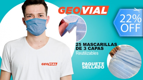 [Image: ¡Paga Q175 en lugar de Q225 por Caja de 25 Mascarillas Higiénicas Reutilizables, de Polipropileno, de 3 Capas, con Ajuste Ergonómico y de Color Azul o Celeste + Entrega a Domicilio!m]