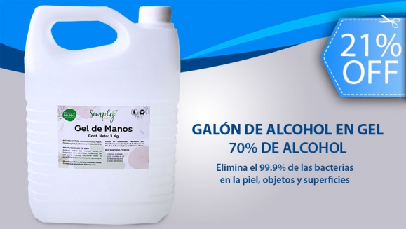 [Imagen:¡Paga Q99 en lugar de Q125 por 1 Galón de Gel Antibacterial con Alcohol (Alcohol Gel) a Domicilio!]