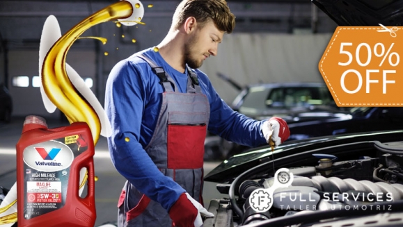 [Image: ¡Paga $45 en Lugar de $90.27 por Cambio de Aceite Valvoline Max Life (5w20, 5w30, 10w30 o 20w50) + Cambio de Filtro + 30 Revisiones!m]