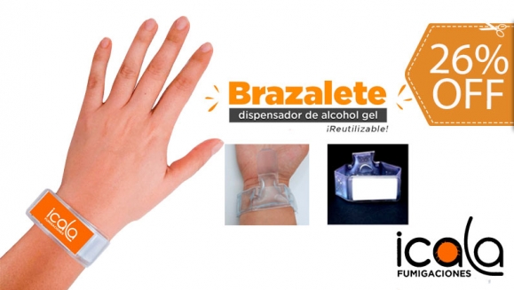 [Image: ¡Paga $13.25 en Lugar de $18 por 2 Brazaletes Dispensadores de Alcohol Gel!m]