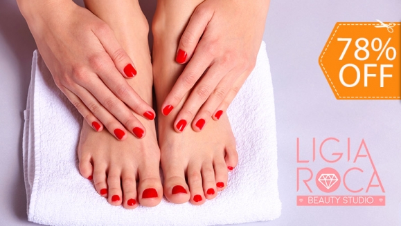 [Imagen:¡Paga $12 en Lugar de $55 por Pedicure Spa + Manicure Spa + Exfoliación Detox + Mascarilla + Esmaltado Permanente en Manos y Pies!]