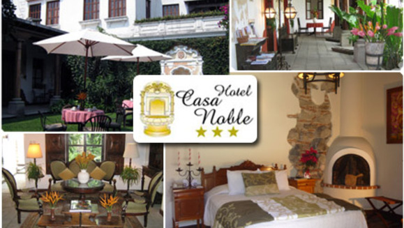 [Image: ¡Paga Q480 en lugar de Q976 por una noche de hospedaje en suite para 2 personas + 2 desayunos continentales e impuestos incluidos en Hotel Casa Noble en La Antigua Guatemala!m]