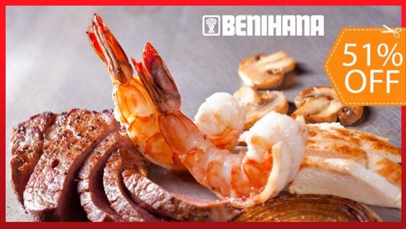 [Imagen:¡Paga $33 en Lugar de $67.45 por Menú Teppanyaki para 4 Personas que Incluye: 1 Camarón a La Plancha + 1 Lemon Chicken + 1 Teriyaki Steak + 1 Hibachi Chicken + 4 Ordenes de Arroz Frito con Vegetales + Limonadas de Mango o Fresa!]