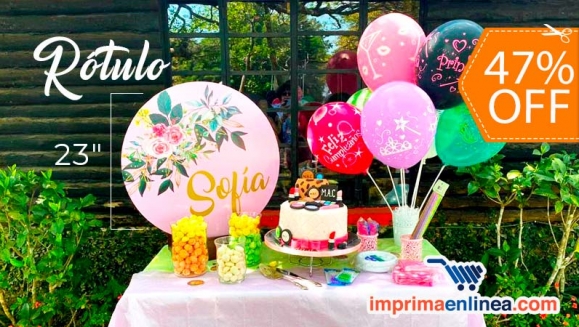 [Image: ¡Paga $8.50 en Lugar de $16 por Rótulo Redondo Personalizado de 23 Pulgadas!m]
