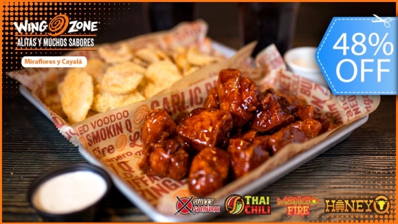 [Image: ¡Paga Q150 en lugar de Q290 por Combo Familiar “Viaje por El Mundo” que Incluye: 40 Boneless de 4 Sabores: Sweet Samurai (Japón) + Thai Chili (Tailandia) + Honey Q (USA) + Mango Fire (Hawaii) + 2 Porciones Jumbo de Chips!m]
