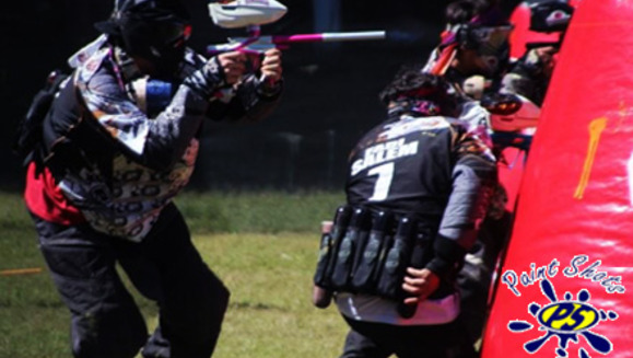 [Image: ¡Paga Q39 en lugar de Q80 por 100 paintballs + paquete de juego que incluye: máscara, marcadora semiautomática, protector de cuello, chaleco, camisa, tapón de seguridad y recarga de aire ilimitada en Paint Shots Gotcha!m]