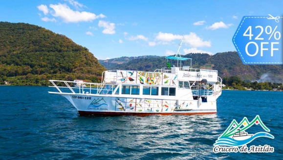 [Image: ¡Paga Q261 en lugar de Q450 por Tour Guiado para 1 Persona en El Crucero de Atitlán: Recorrido en el Lago + Visita a San Antonio Palopó y San Juan La Laguna + Almuerzo a La Carta!m]