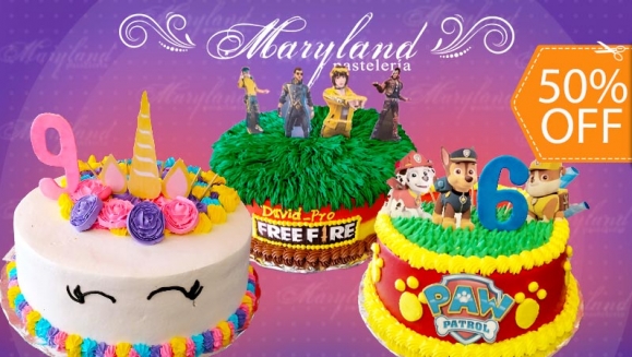 [Image: ¡Paga $29 en lugar de $58 por Pastel Redondo de 40 Porciones con Relleno Premium a Elección + Decoración Personalizada + Estrellas con Nombre del Festejado + Número de Dulce!m]