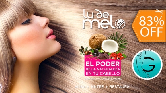 [Image: ¡Paga $25 en Lugar de $150 por Alisado de la Exclusiva Marca Lu de Melo a Elección entre Samba (Aceite de Coco), Guaraná, Chocolate, Argán, o Do Brasil Acai + Lavado Detox + Mascarilla Capilar Hidratante + Limpieza de Puntas + Gotas de Argán!m]