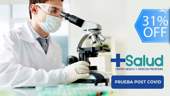 [Image: ¡Paga Q399 en lugar de Q577 por Exámenes Post-Covid19: Rayos X de Tórax + Hematología Completa + Orina y Heces Completa + Proteína C Reactiva + Consulta Médica Virtual para Lectura de Resultados!m]