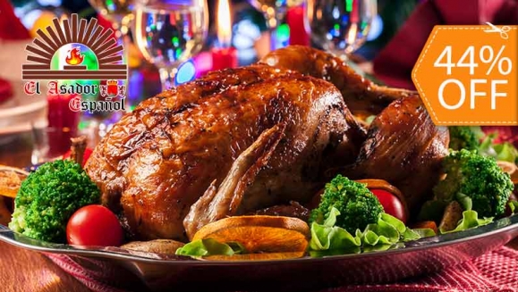 [Image: ¡Paga $98 en Lugar de $175 por Banquete Navideño a Elección para hasta 12 Personas: Pavo Horneado (12-13 Lbs) o Lomo de Cerno Relleno (8-9 Lbs) o Pierna de Cerdo (8-10 Lbs) o Paella Valenciana!m]