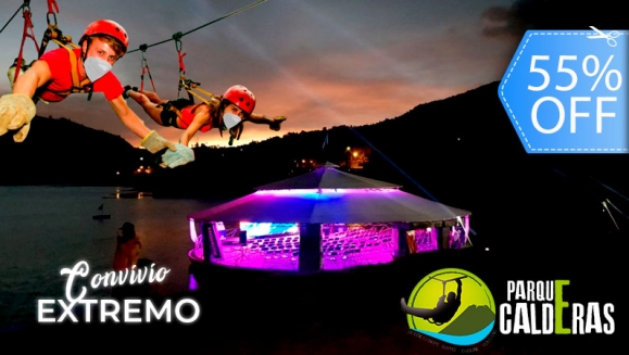 [Image: ¡Paga Q225 en vez de Q495 y Disfruta con tus Amigos y Familia de un Día de Aventura con: Canopy ILIMITADO, Balsas con Remo, Kayac, Paddle Board, Columpio Gigante y Caminata en el Bosque + Restaurante Flotante + Sonido + Uso de Mobilario y Más!m]