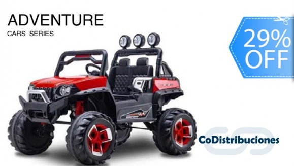 [Image: ¡Paga Q3,199 en lugar de Q4,500 por Carro Eléctrico Tipo Jeep para Niño Marca CuteBabies Modelo ADVENTURE de Color a Elección entre Verde, Rojo, Blanco y Negro!m]