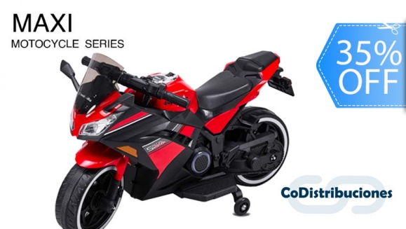 [Image: ¡Paga Q1,625 en lugar de Q2,500 por Moto Deportiva Eléctrica para Niño Marca CuteBabies Modelo MAXI de Color a Elección entre Roja, Negra o Blanca o Verde!m]