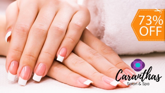 [Image: ¡Paga $9 en Lugar de $33 por Set de Uñas Acrílicas a Elección entre French, Naturales o Cover de Color (Baño de Acrílico) + Esmaltado Permanente en Manos o Pies!m]