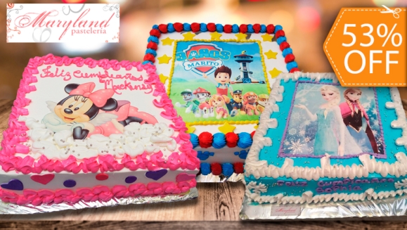 [Image: ¡Paga $35 en Lugar de $75 por Pastel Cuadrado de 60 Porciones con Relleno Premium + Decoración con Fotografía o Imagen Impresa en Papel de Arroz!m]