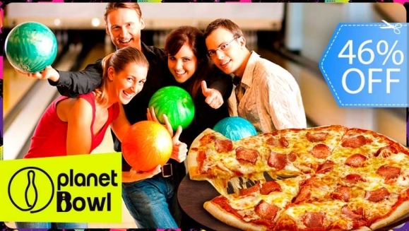[Image: ¡Paga Q135 en Vez De Q250 por 1 Hora De Boliche hasta para 5 Personas + Pizza Mediana de 12" de Jamón!m]