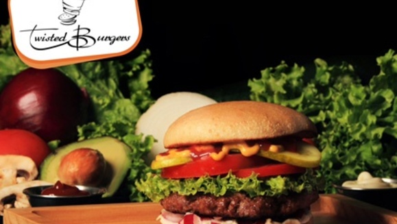 [Image: ¡Paga Q80 en lugar de Q166 por 2 Twisted Burgers (Americana, Tejana, Mexicana, Griega o Jardinera) + 2 Complementos (Papas Fritas, Aros de Cebolla o Ensalada)+ 2 Bebidas( Soda con Refill o Agua Pura) en Twisted Burgers!m]