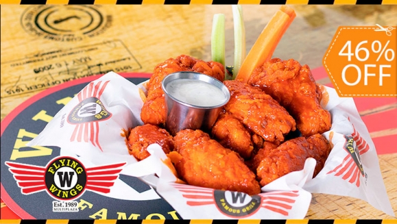 [Image: ¡Paga $14.99 en Lugar de $ 27.87 por 10 Alitas + 10 Boneless + 2 Salsas a Elección + 1 Orden de Cheese Bacon Fries + 2 Limonadas de Sabor!m]