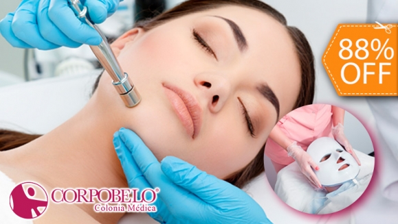 [Image: ¡Paga $20 en Vez de $160 por 2 Sesiones Faciales con: 1 Microdermoabrasión con Punta de Diamante + Máscara LED + Facial de Limpieza Profunda con Vaporización, Tonificación, Extracción de Puntos, Alta Frecuencia y Más!m]