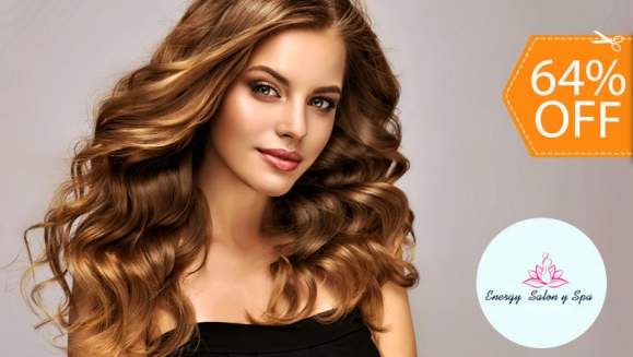 [Image: ¡Paga $18 en Lugar de $50 por Tinte Completo, Retoque, Baño de Color o Mechas Bayalage, Babylights o Tradicionales + Lavado + Secado o Planchado + Sellador de Color + Gotas de Finalización!m]