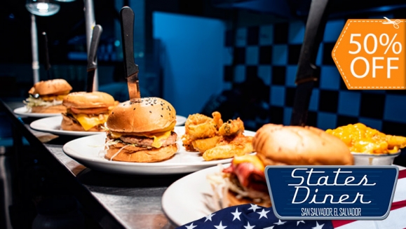 [Image: ¡Válido en Restaurante y para Llevar!¡Paga $9.50 en Lugar de $19 por 2 Classic Cheeseburger, Bacon Cheeseburger, Jalapeño Cheeseburger o Mushroom Cheeseburger + 2 Bebidas!m]