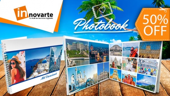 [Image: ¡Paga $14 en Lugar de $28 por Photobook Tipo Revista de 50 Fotografías de Alta Calidad, con Pasta Dura Personalizada, Laminada Brillante o Mate y con Anillado!m]