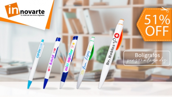 [Image: ¡Paga $5 en Lugar de $10.17 por 1 Docena de Bolígrafos Personalizados!m]