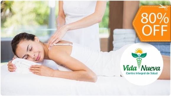 [Image: ¡Paga $20 en Lugar $100 por 2 Masajes Relajantes + 2 Exfoliaciones Faciales + 2 aplicación de colágeno facial + 2 Ajustes Quiroprácticos + 2 Reflexologías + Consulta de Iridología!m]