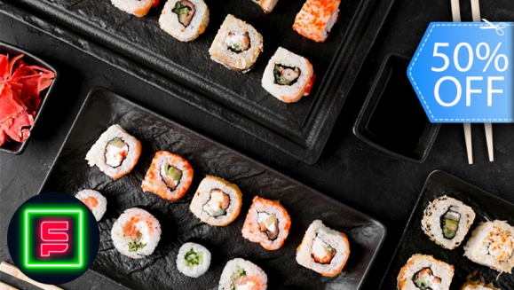 [Image: ¡Paga Q199 en Lugar de Q398 por Combo Japonés a Domicilio para hasta 4 que Incluye: 4 Rollos de Sushi de Especialidad California, California Especial, Ninja y Avocado + Entrada de Wantanes de Camarón Tamaño XL + 1.5 Litro de Pepsi!m]