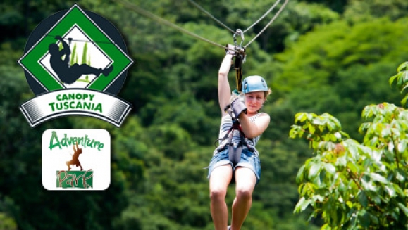 [Image: ¡Paga $10 en lugar de $25 y lleva tu adrenalina al extremo en el canopy de Tuscania!m]