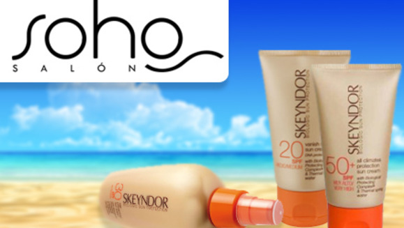[Image: ¡Paga $22.50 en lugar de $45 por un kit de protección solar marca Skeyndor canjeable en Soho Salón, La Gran Vía! ¡SÓLO 150 CUPONES DISPONIBLES!m]
