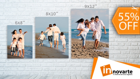 [Image: ¡Paga $10 en Lugar de $22 por 3 Fotografías o Imágenes Impresas en Canvas Flat de 6x8, 8x10 y 9x12 Pulgadas!m]