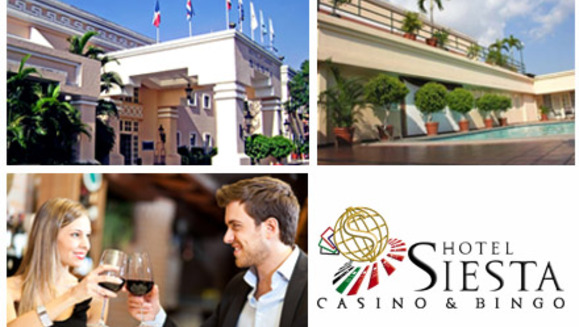 [Image: ¡Paga Q508 en lugar de Q1016 por Estadía de 3 Días y 2 Noches hasta para 2 adultos y 2 niños + 2 Desayunos Continentales cada día de la estadía en Hotel y Casino Siesta, El Salvador!m]