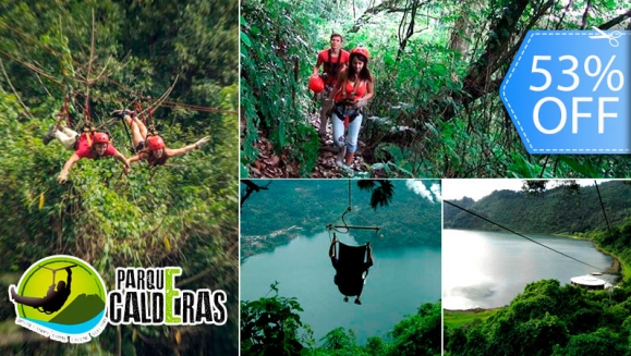 [Imagen:¡Paga Q140 en vez de Q295 por Día de Aventura con: Canopy de Laguna + Rápel + Columpio Gigante + Balsa con Remos + Caminata en Bosque Virgen!]