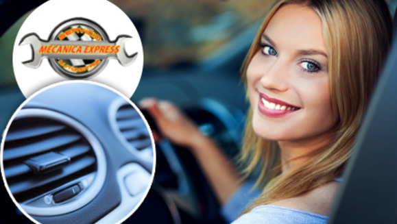 [Image: ¡Paga $22 en lugar de $65 por carga completa de aire acondicionado (2lb de aire) + limpieza de blower + limpieza de evaporador y aromatizado + revisión de fugas de A/C + limpieza de filtro aire + revisión de sistema eléctrico en Mecánica Express!m]