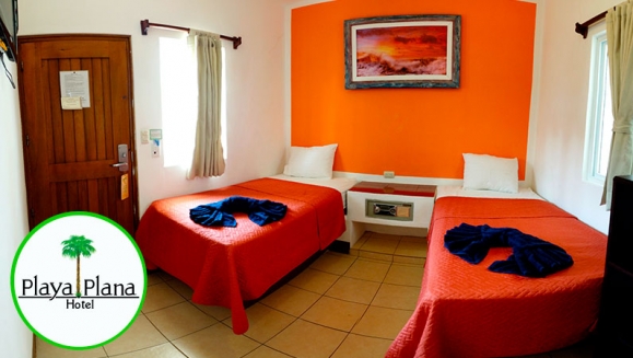 [Image: ¡Paga Q468 en lugar de Q780 por Estadía de 1 Noche para 2 Personas en Habitación Doble en Playa Plana Hotel!m]