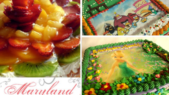 [Image: ¡Paga $16 en lugar de $33 por un Pastel decorado de Crema Chantillí de 40 porciones o una recomendación del chef (Pasión de Frutas, Chocolate ron y almendras, Pasión Purpura, Chocolate con Loroco y Tres Leches con Ciruela) en Maryland Pastelería!m]