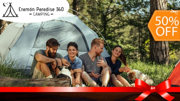 [Image: ¡Navidad Inolvidable! ¡Paga $100 en Lugar de $200 por Camping Tradicional Eramón Paradise 360 para 4 Personas +  Tienda de Campaña + 4 Cenas + Guía Turístico + Transporte de Ida y Regreso Bus con Aire + Fuegos Artificiales, Show de Luces!m]