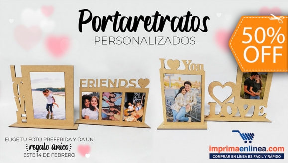 [Image: ¡Paga $8 en Lugar de $16 por Portarretrato Personalizado en MDF con Letras “LOVE, FRIENDS o I LOVE U” y Fotografía Impresa en Papel fotográfico!m]