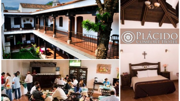 [Image: ¡Paga Q375 en lugar de Q750 por Estadía para 2 personas en Habitación Estándar + Botella de Vino en Hotel Plácido Comfort!m]